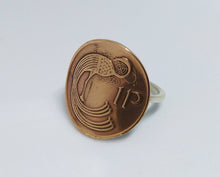 Load image into Gallery viewer, Irish Coin Sterling Silver Ring