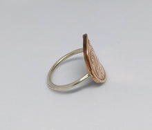 Load image into Gallery viewer, Danish Heart Coin Sterling Silver Ring