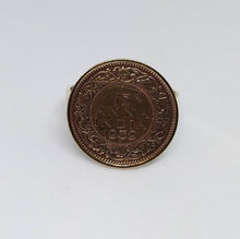 Load image into Gallery viewer, British India Flat Anna Coin Sterling Silver Ring