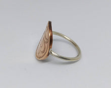 Load image into Gallery viewer, Danish Heart Coin Sterling Silver Ring