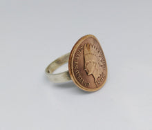 Load image into Gallery viewer, USA American Indian Head Coin Silver Ring