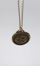Load image into Gallery viewer, Japanese Cherry Blossom Coin Sterling Silver Necklace