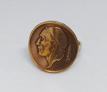 Load image into Gallery viewer, Belgian Coin Sterling Silver Ring