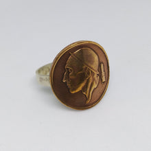 Load image into Gallery viewer, Belgian Coin Sterling Silver Ring