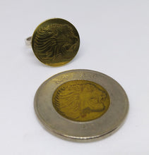 Load image into Gallery viewer, Ethiopian Lion Coin Sterling Silver Ring