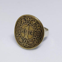 Load image into Gallery viewer, Spanish Coin Sterling Silver Ring