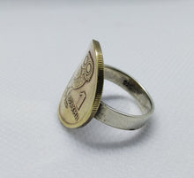 Load image into Gallery viewer, Greek Drachma Owl Coin Sterling Silver Ring