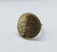 Load image into Gallery viewer, Greek Drachma Owl Coin Sterling Silver Ring