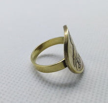 Load image into Gallery viewer, Greek Drachma Owl Coin Brass Ring