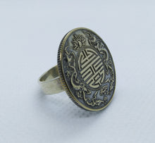 Load image into Gallery viewer, Chinese Dragon Coin Sterling Silver Ring