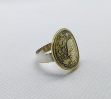 Load image into Gallery viewer, Egyptian Coin Sterling Silver Ring