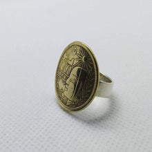 Load image into Gallery viewer, Egyptian Coin Sterling Silver Ring