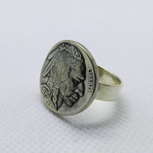 Load image into Gallery viewer, USA Buffalo Nickel Coin Sterling Silver Ring