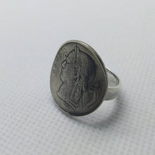 Load image into Gallery viewer, Belgian Coin Sterling Silver Ring