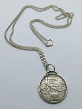 Load image into Gallery viewer, Italian Figure of Liberty Coin Sterling Silver Necklace