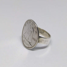 Load image into Gallery viewer, Canadian Sail Boat Coin Sterling Silver Ring