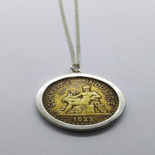 Load image into Gallery viewer, Coin Necklace, Mercury God Of Commerce French