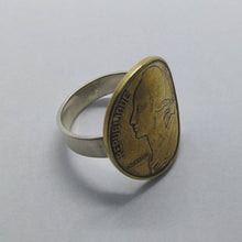Load image into Gallery viewer, French Marianne Coin Sterling Silver Ring