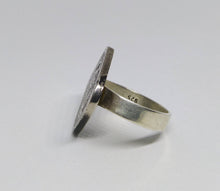 Load image into Gallery viewer, Curacao Square Flower Coin Sterling Silver Ring