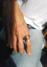 Load image into Gallery viewer, Greek Drachma Owl Coin Sterling Silver Ring