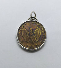 Load image into Gallery viewer, Greek Drachma Owl Coin Sterling Silver Necklace