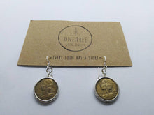 Load image into Gallery viewer, French Marianne Coin Sterling Silver Drop Hanging Earrings