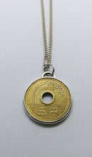 Load image into Gallery viewer, Japanese 5 Yen Coin Sterling Silver Necklace