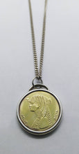 Load image into Gallery viewer, Egyptian Cleopatra Coin Sterling Silver Necklace