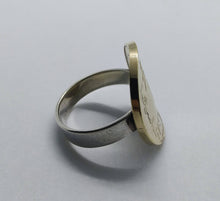 Load image into Gallery viewer, Israeli Palm Tree Coin Sterling Silver Ring