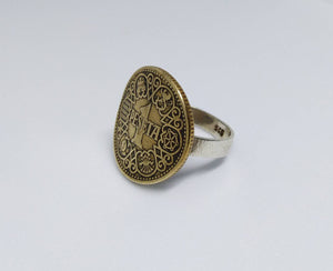 Spanish Coin Sterling Silver Ring