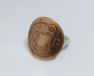 Irish Coin Sterling Silver Ring