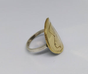 Egyptian Vase Coin Sterling Silver Ring