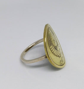 Soviet Union Coin Sterling Silver Ring