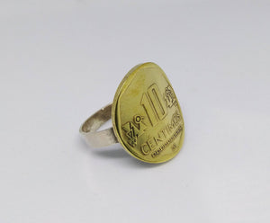 Peruvian Coin Sterling Silver Ring