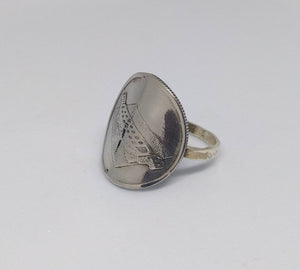 Malaysian Coin Sterling Silver Ring