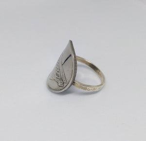 Malaysian Coin Sterling Silver Ring