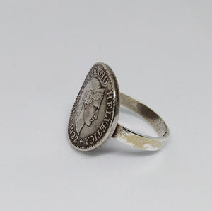 Swiss 10 Rappen Coin Sterling Silver Ring