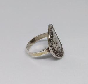 Swiss 10 Rappen Coin Sterling Silver Ring