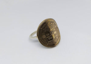 Nepali Coin Sterling Silver Ring