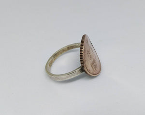 Israeli Coin Sterling Silver Ring