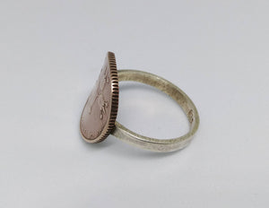 Israeli Coin Sterling Silver Ring