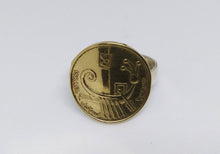 Load image into Gallery viewer, Israeli Ancient Galley Coin Sterling Silver Ring
