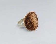 Load image into Gallery viewer, Canadian Maple Leaf Coin Sterling Silver Ring
