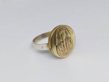 Load image into Gallery viewer, Tutankhamun Egyptian Coin Sterling Silver Ring
