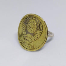 Load image into Gallery viewer, Soviet Union Coin Sterling Silver Ring
