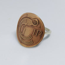 Load image into Gallery viewer, Irish Coin Sterling Silver Ring
