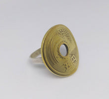 Load image into Gallery viewer, Japanese 5 Yen Coin Sterling Silver Ring
