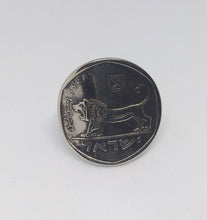 Load image into Gallery viewer, Israeli Lion Of Judah Coin Sterling Silver Ring
