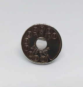 Israeli Payphone Token Coin Sterling Silver Ring