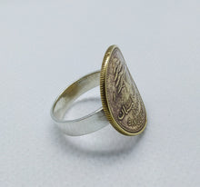 Load image into Gallery viewer, Lebanese Cedar Tree Coin Sterling Silver Ring
